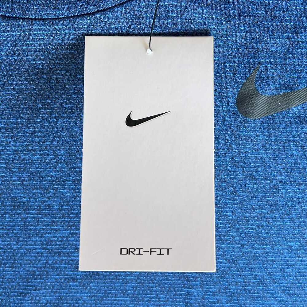 NIKE Men Dri-Fit Utility Static Training Tee Size Medium-Tall BLUE NWT MSRP $40 - Picture 10 of 11